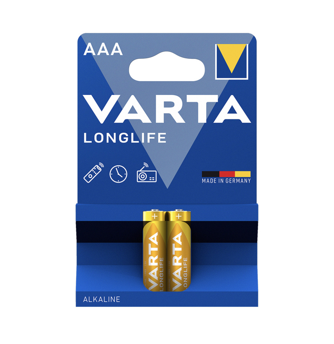 Батарейка VARTA Longlife Micro 1.5V - LR03/ AAA (2 шт) - фото 1 - id-p86415565