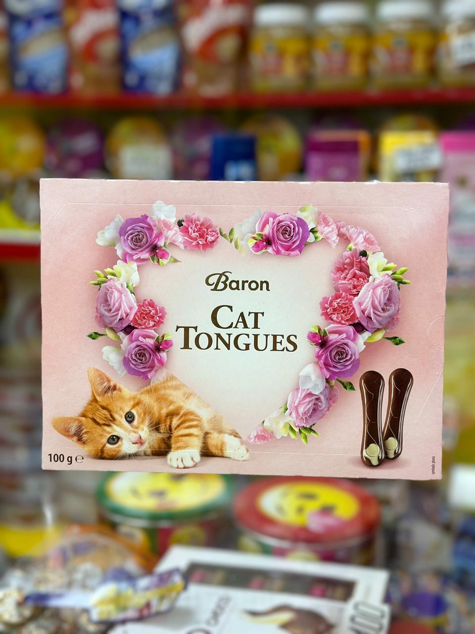Молочный шоколад в виде косточек Baron Cat Tongues 100гр (Германия)