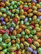 Шоколадные яйца (Разноцветные с полоской) 1кг