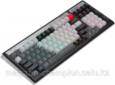 Клавиатура игровая Bloody B950 Grey компакт, RGB-LED, USB, мех клавиатура переключателями - фото 2 - id-p116144446