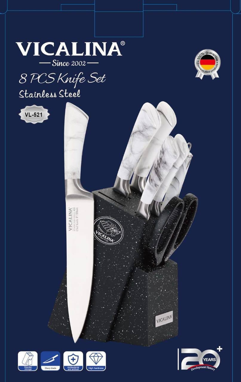 Набор ножей Vicalina VL-521, 8 предметов - фото 1 - id-p116144618