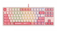 Клавиатура игровая Bloody S87 PINK