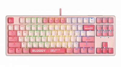 Клавиатура игровая Bloody S87 PINK - фото 1 - id-p116144493