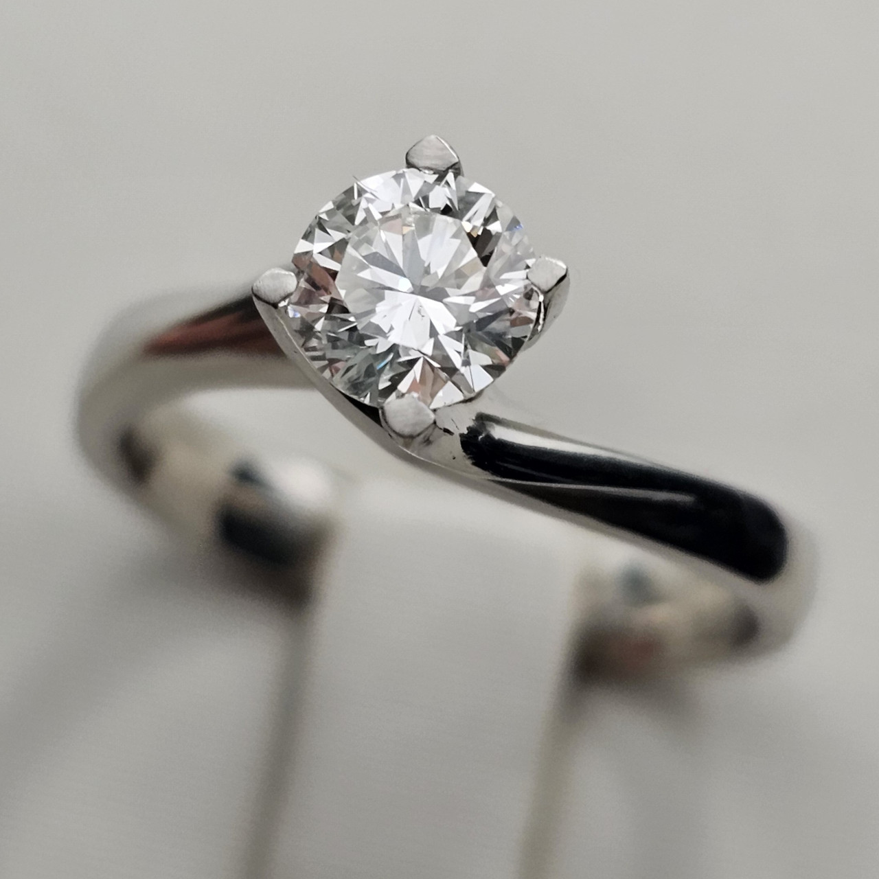 Кольцо 17р GIA Платина 950 проба 0,65Сt SI2/K VG, фото 1