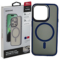 Чехол для Apple iPhone 15 Pro (6.1") back cover Marooke MR-AC004, MagSafe, Blue