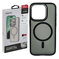 Чехол для Apple iPhone 15 Pro (6.1") back cover Marooke MR-AC004, MagSafe, Black