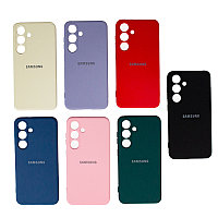 Чехол для Samsung Galaxy S24 back cover Silky and soft-touch Silicone Cover, Cam Protection, Mix