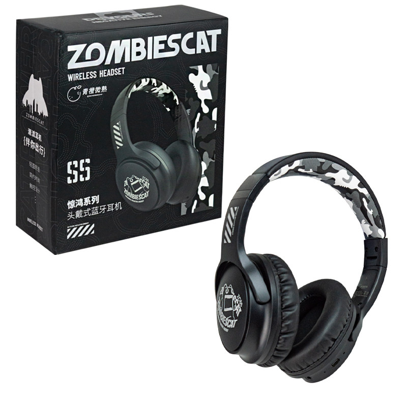 Bluetooth Гарнитура ZombiesCat S5, QCWS-S5, Black - фото 1 - id-p115053608