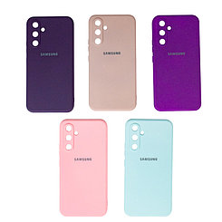 Чехол для Samsung Galaxy A54 back cover Silky and soft-touch Silicone Cover, Cam Protection, Mix col