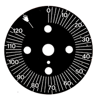 Диск со шкалой ø 60мм угол поворота 0-300° с постоянным положением таймер