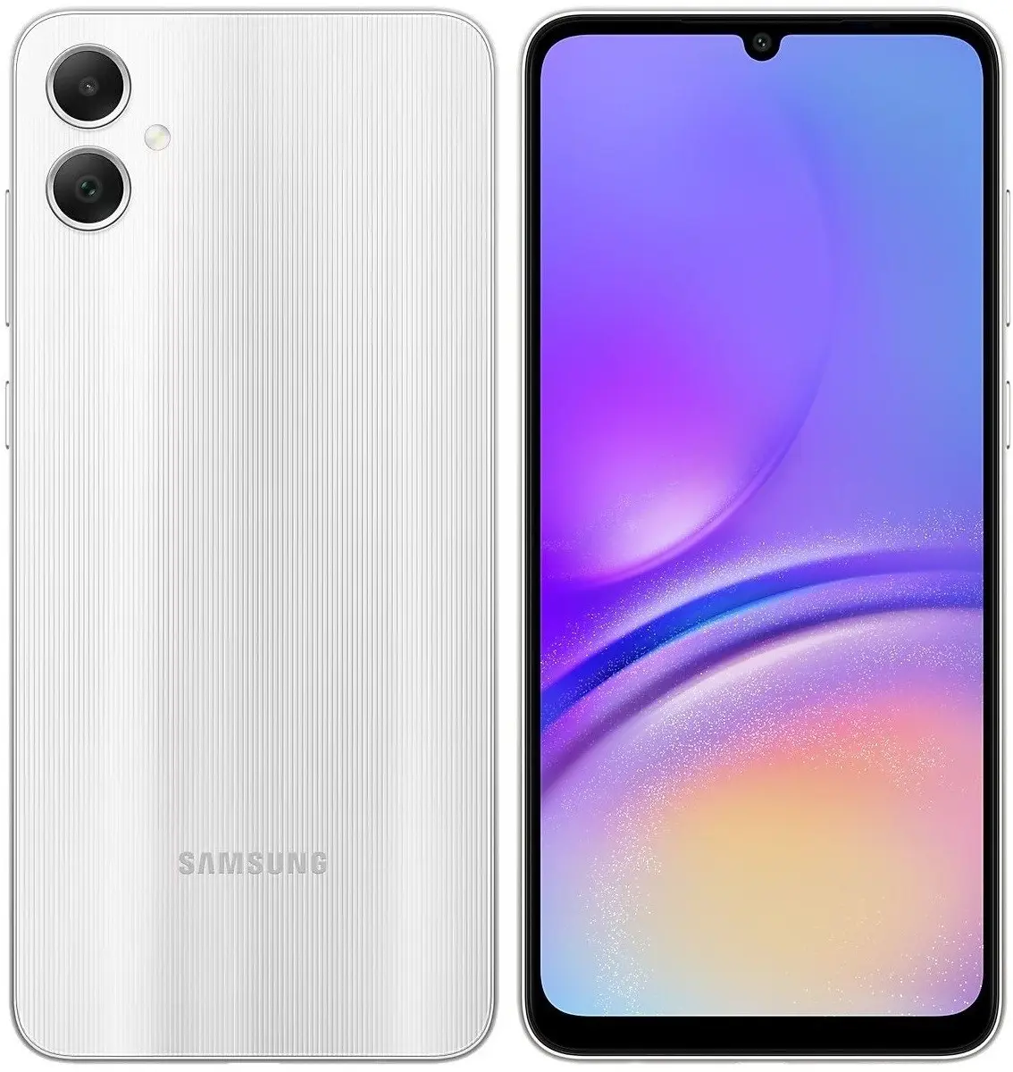Смартфон Samsung Galaxy A05 64 ГБ (SM-A055FZSDSKZ) серебристый - фото 1 - id-p116145485