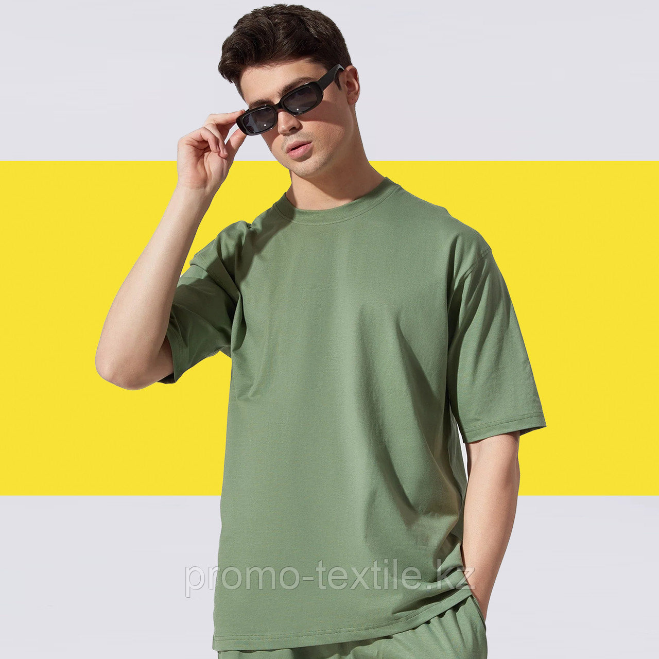 Футболки оверсайз (oversize) зеленый цвет | Пошив футболок на заказ