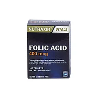 Nutraxin Folic Acid 400 mcg - фолиевая кислота 100 таблеток