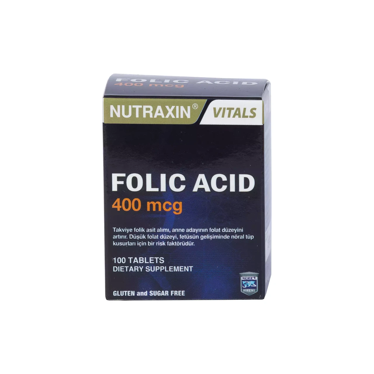 Nutraxin Folic Acid 400 mcg - фолиевая кислота 100 таблеток - фото 1 - id-p115968583