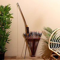 Сувенир Лук со стрелами из бамбука 125х65х3 см