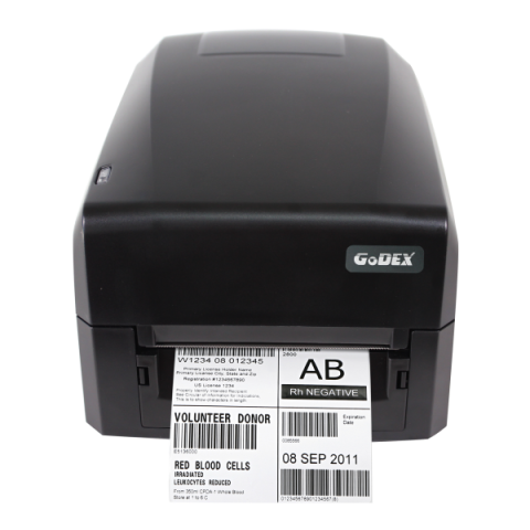 Принтер этикеток термотрансферный Godex GE300UES (203DPI, 118/108/12,7, USB & Serial & Ethernet, 5IPS, 16MB - фото 2 - id-p116146051