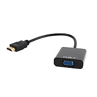 Cablexpert A-HDMI-VGA-03 Переходник HDMI-VGA 19M/15F, длина 15см, аудиовыход Jack3.5