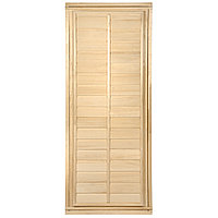 Дверь глухая с фольгой, 1,9х0,7 м, липа Класс Б, короб из липы