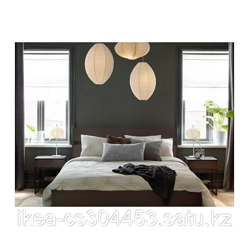 Кровать ТРИСИЛ 150х200 см, черный/темно-коричневый - фото 2 - id-p116147228