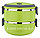 Ланч бокс для еды контейнер пищевой 2 секции (Two layers) 1,4 л зеленый, фото 2