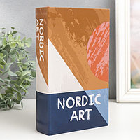 Сейф-книга дерево кожзам "Скандинавское искусство" 21х13х5 см