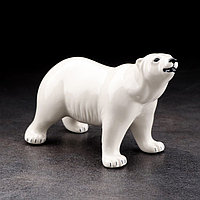 Сувенир "Белый медведь стоящий", ручная работа, фарфор