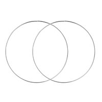 Серьги-кольца «Классика» d=7,5 см, посеребрение