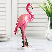 Сувенир полистоун лак "Розовый фламинго" 20х12,5х5,5 см
