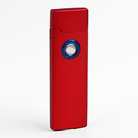 Зажигалка электронная, USB, спираль, 2.5 х 8 см, красная