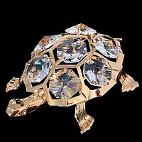 Сувенир «Черепаха», 5,5×7,2×2 см, с кристаллами