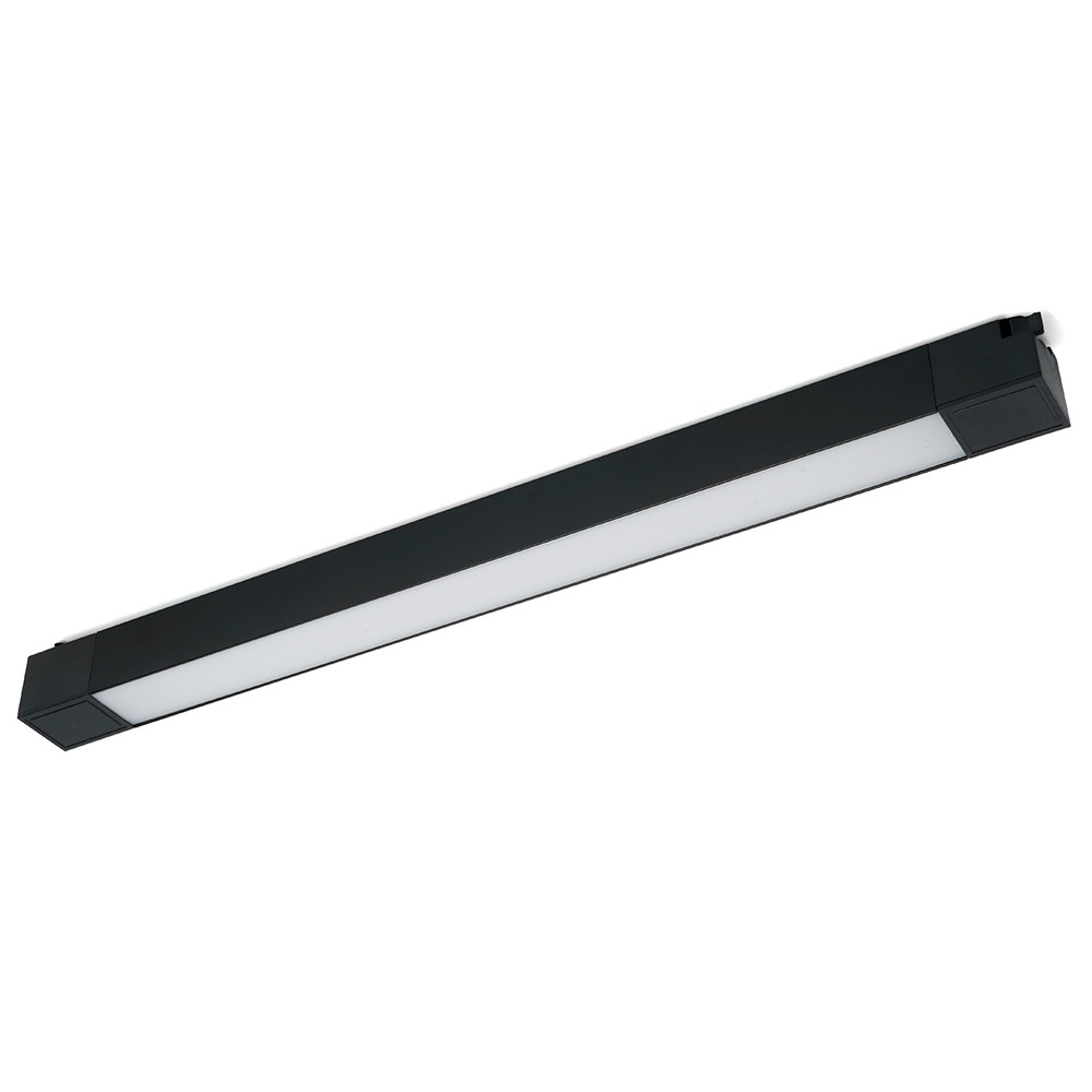 Светодиодный светильник Feron AL132 трековый однофазный на шинопровод 30W 2700K 120 градусов черный серия, фото 1