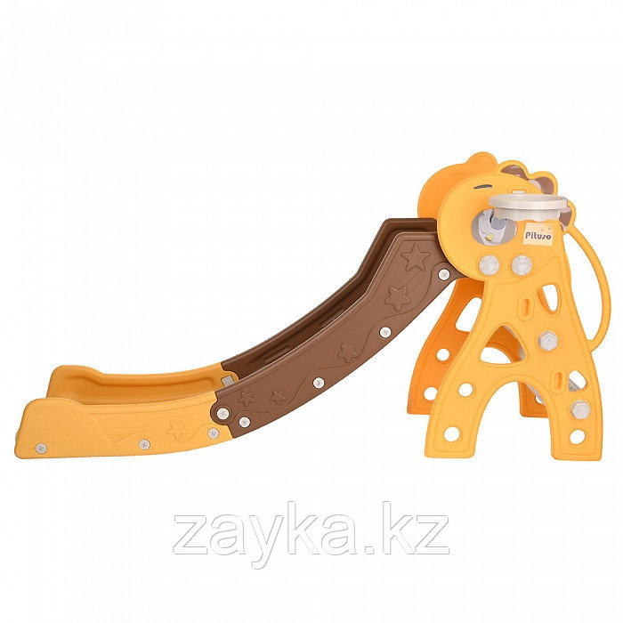 PITUSO Горка Дракон с баскет. кольцом и кольцебросом,Yellow/Желтый,173*75*85h