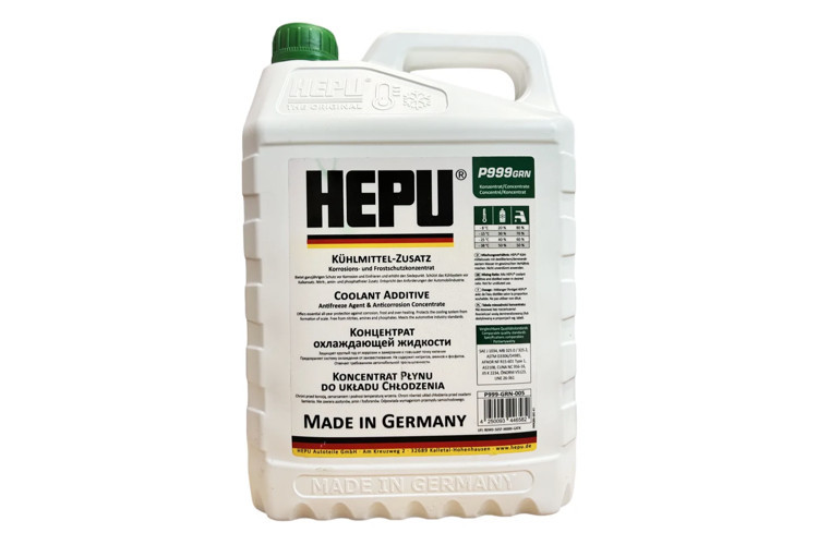 Антифриз HEPU P999GRN005 5л.(зеленый концентрат), фото 1