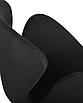 Кресло дизайнерское  SWAN, черная ткань AF9, алюминиевое основание, фото 7