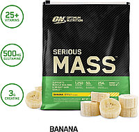 Гейнер Serious Mass, 5440 g, Optimum Nutrition бананнан жасалған