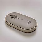 Мышь Bluetooth LOGITECH M350 Pebble - Песчаный, фото 2