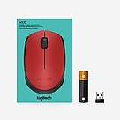 Беспроводная мышь LOGITECH M171 - Красная, фото 2