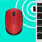 Беспроводная мышь LOGITECH M171 - Красная, фото 6