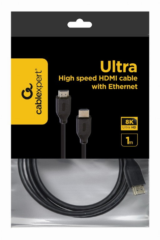 Cablexpert CC-HDMI8K-1M Кабель HDMI 1м, v2.1, 8K, 19M/19M, черный, пакет - фото 3 - id-p116149468