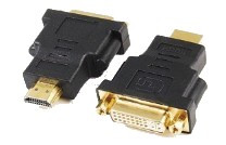 Cablexpert A-HDMI-DVI-3 Переходник HDMI-DVI 19M/25F, золотые разъемы, пакет, черный - фото 1 - id-p116149514
