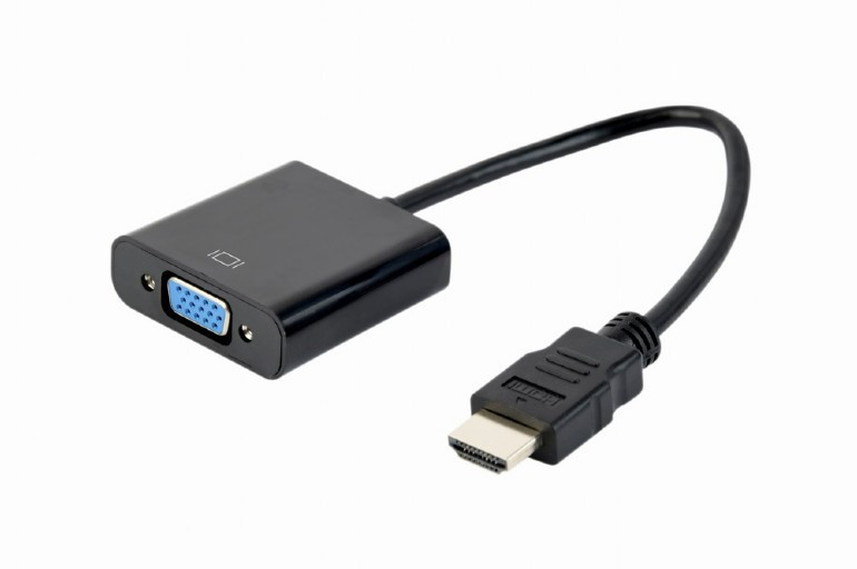 Cablexpert A-HDMI-VGA-04 Переходник HDMI-VGA 19M/15F, провод 15см - фото 1 - id-p116149526