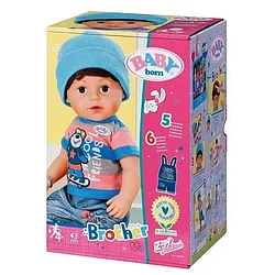 Кукла мальчик Zapf Creation Baby Born "Братик" 43 см