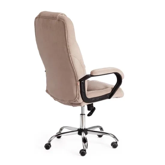 Офисное кресло Bergamo хром флок бежевый - фото 4 - id-p116150041