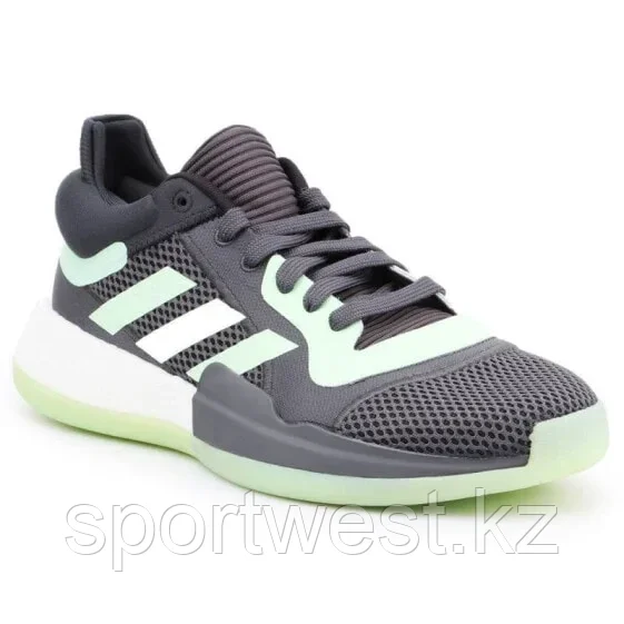 Мужские кроссовки спортивные для бега серые текстильные низкие с полосками Adidas Marquee Boost Low M G26214 - фото 1 - id-p116150889