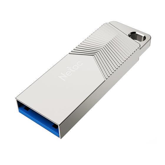 Netac NT03UM1N-128G-32PN USB Флеш накопитель UM1 128GB USB3.2 Серебристый - фото 1 - id-p116160902