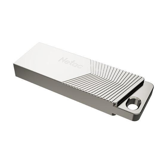 Netac NT03UM1N-128G-32PN USB Флеш накопитель UM1 128GB USB3.2 Серебристый - фото 4 - id-p116160902