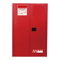 Высокий шкаф для хранения ЛВЖ с температурой вспышки от 37,8 ; 2 двери; 2 полки; 1650 х 1090 х 460 мм