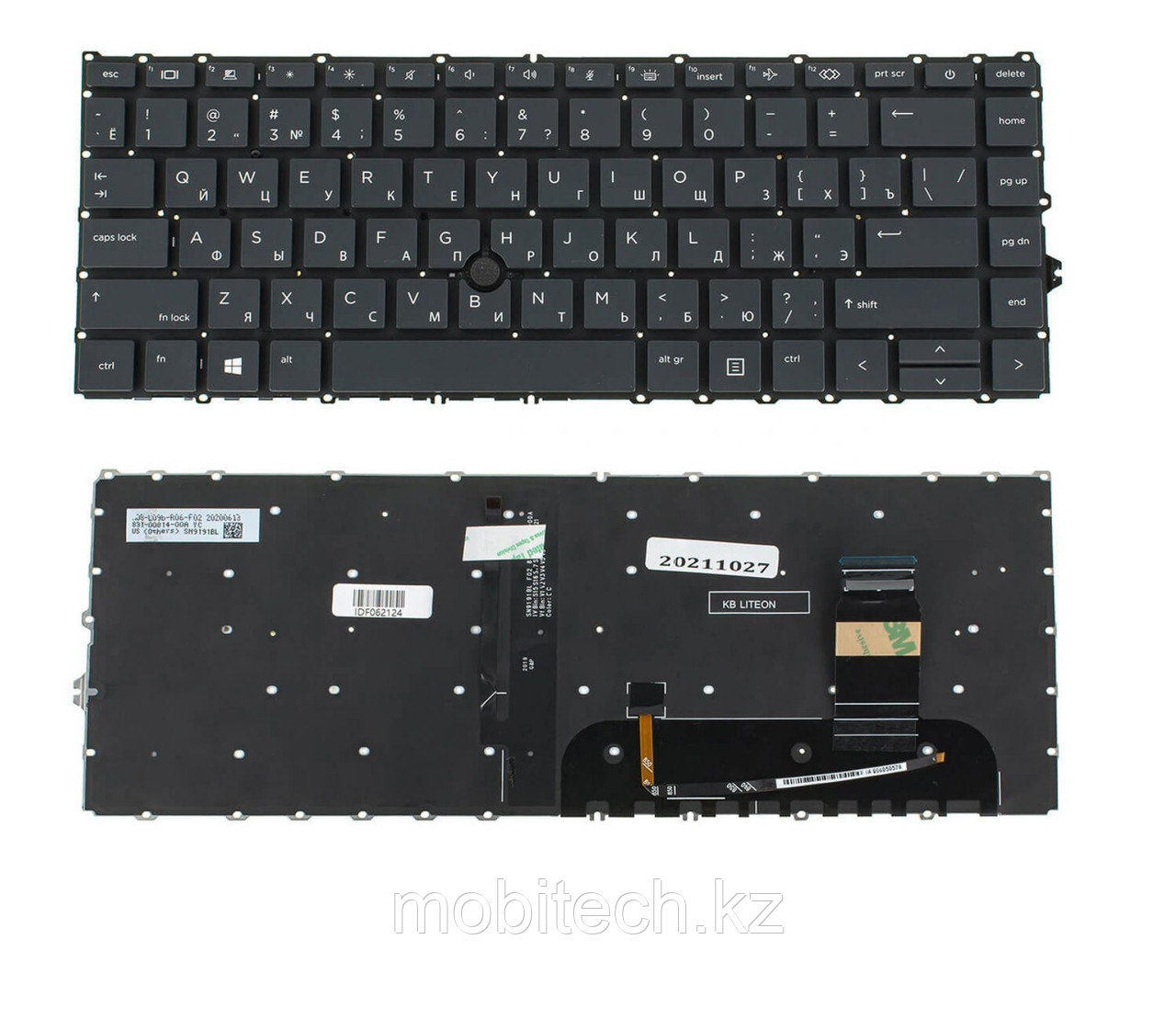 Клавиатуры HP EliteBook 840 G7 840 G8 745 G7 745 G8 клавиатура c EN/RU раскладкой с подсветкой - фото 1 - id-p116162592