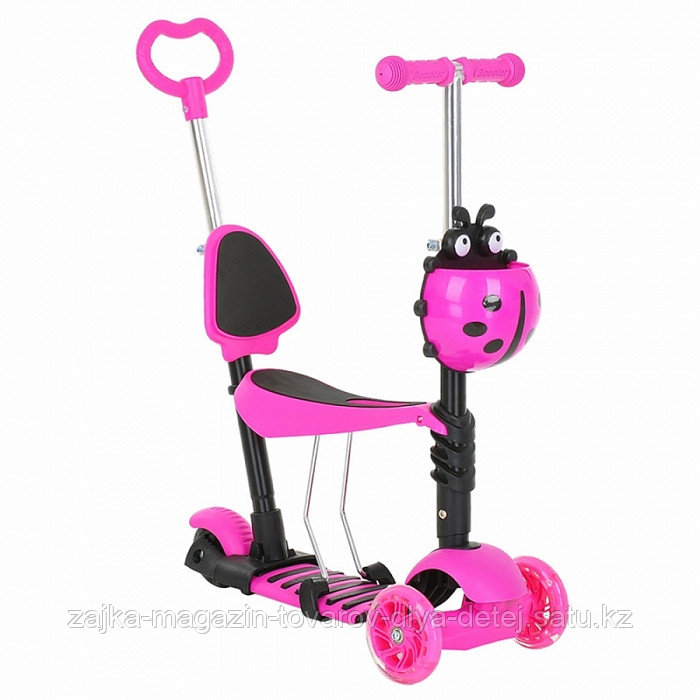 PITUSO Самокат трехколесный EC-M15, 3в1 Pink/Розовый