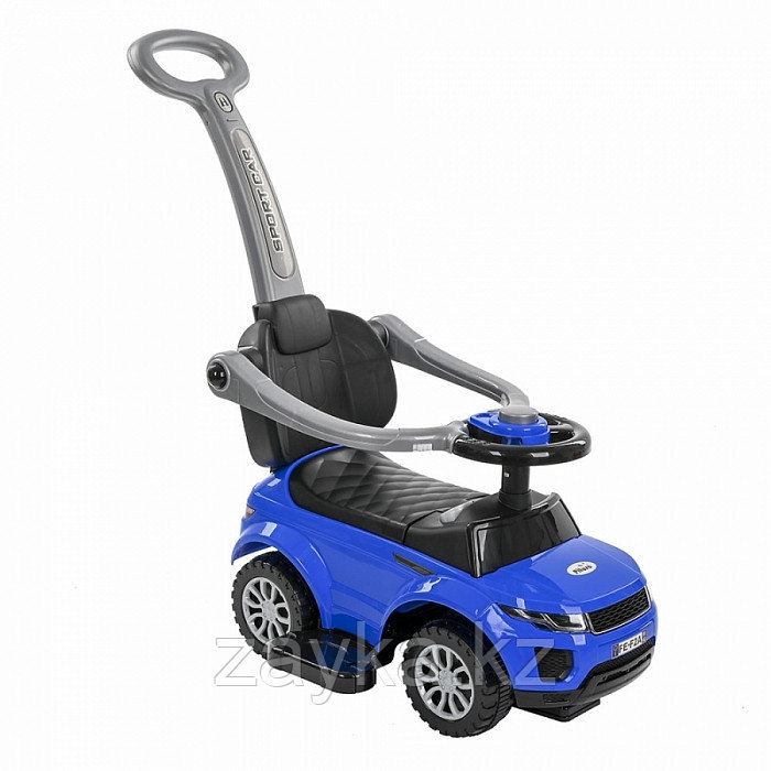 PITUSO Каталка TURBO  с бамп. с ручкой (сигнал) Blue/Синий